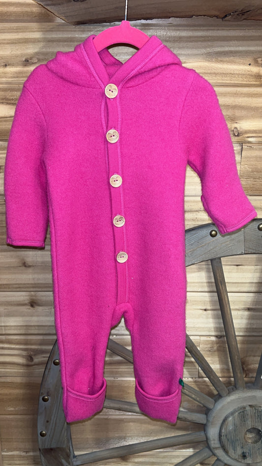 Super Soft Pink Button up Onesie 0-6 Month