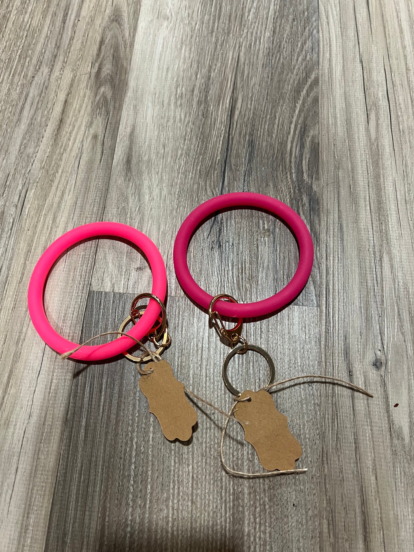 Rubber keychain bracelet