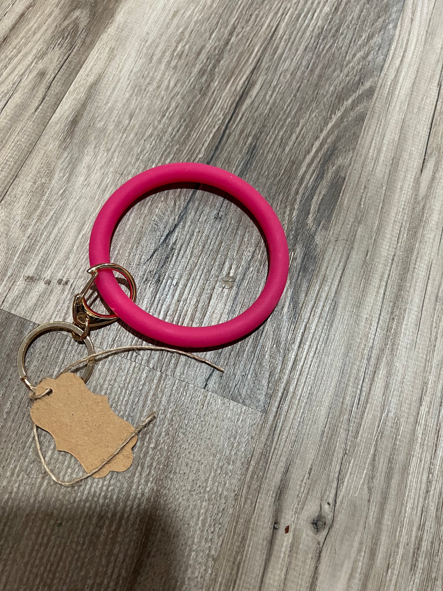 Rubber keychain bracelet