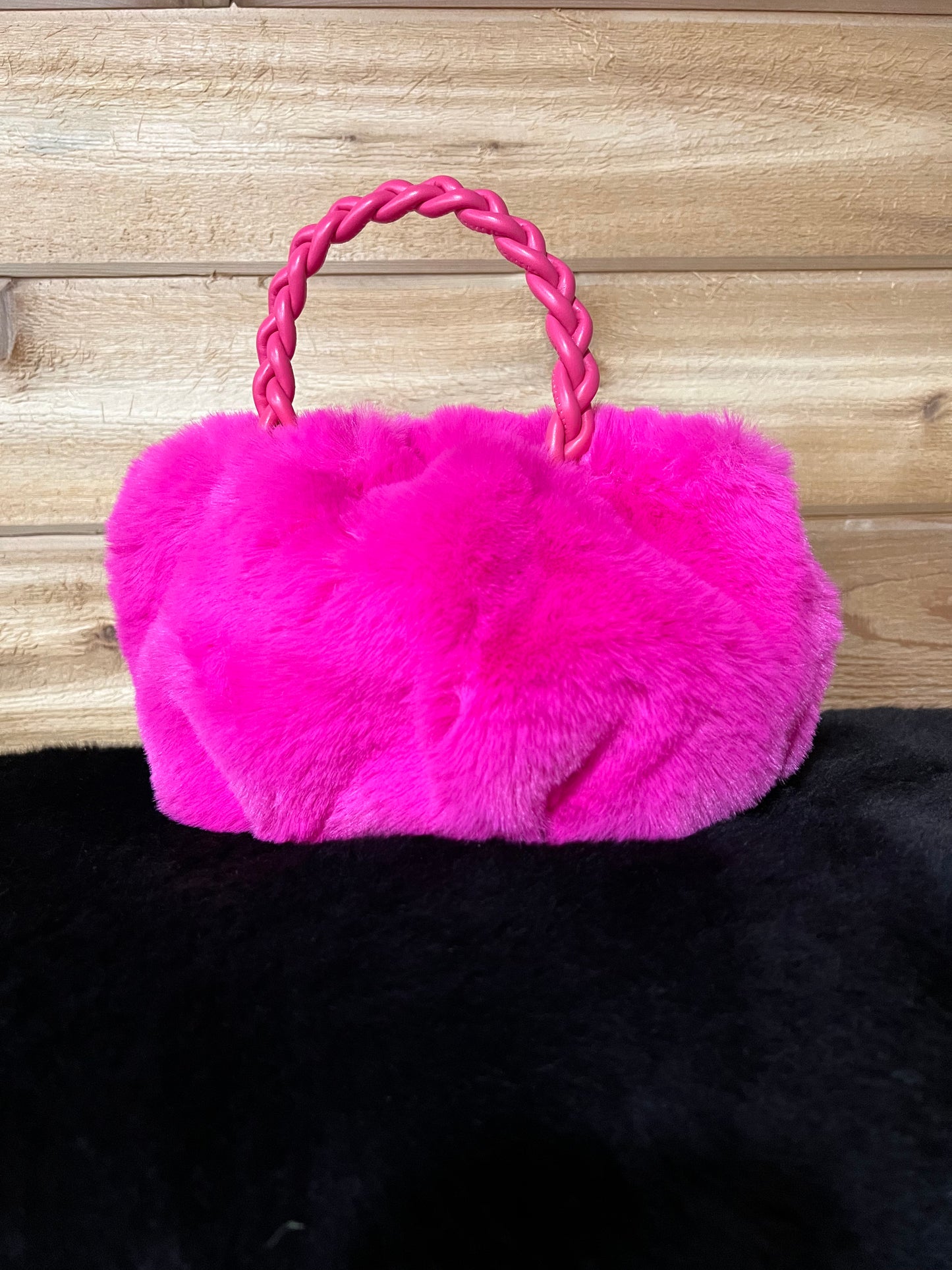 Mini fuzzy purse