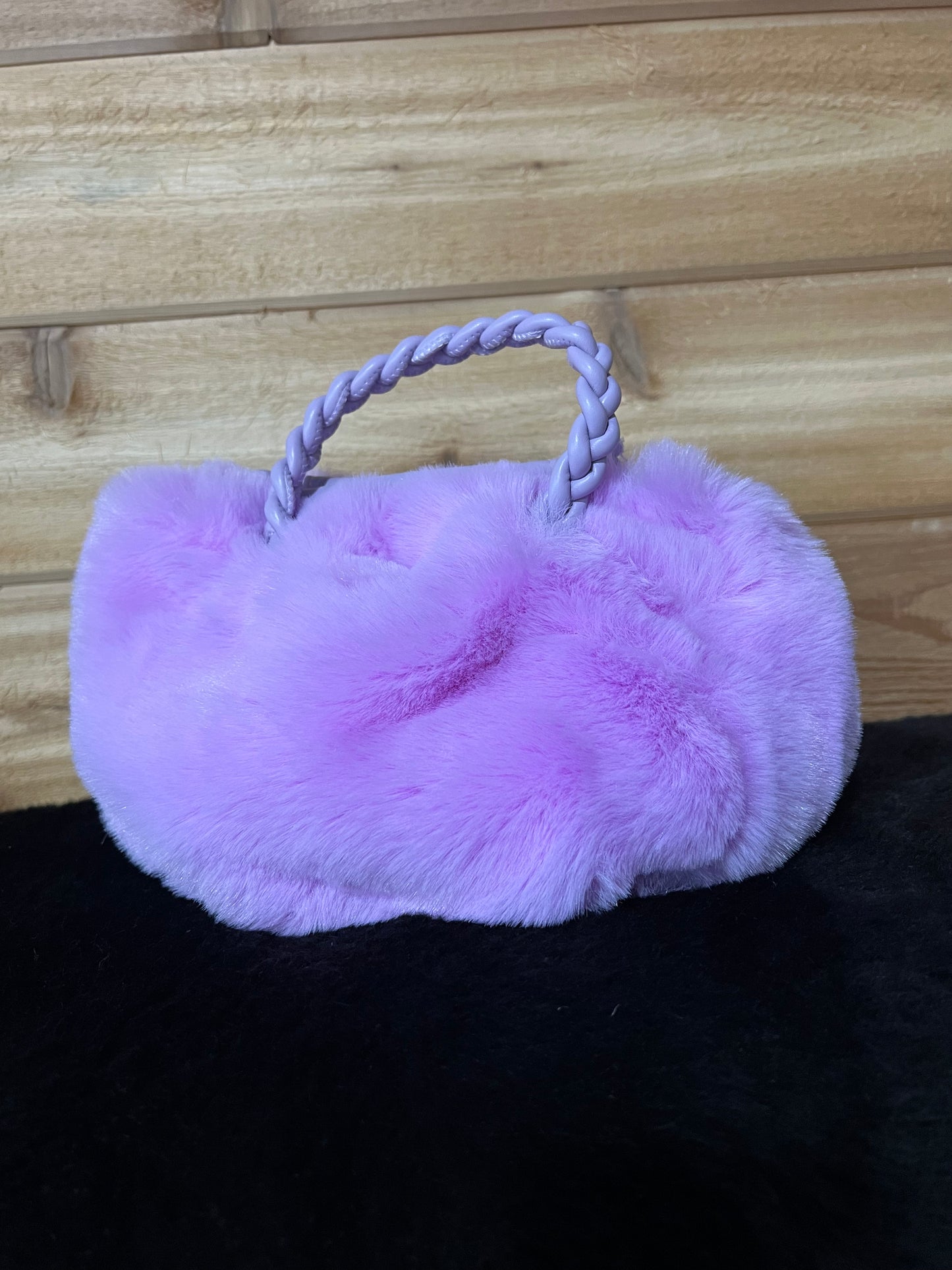 Mini fuzzy purse