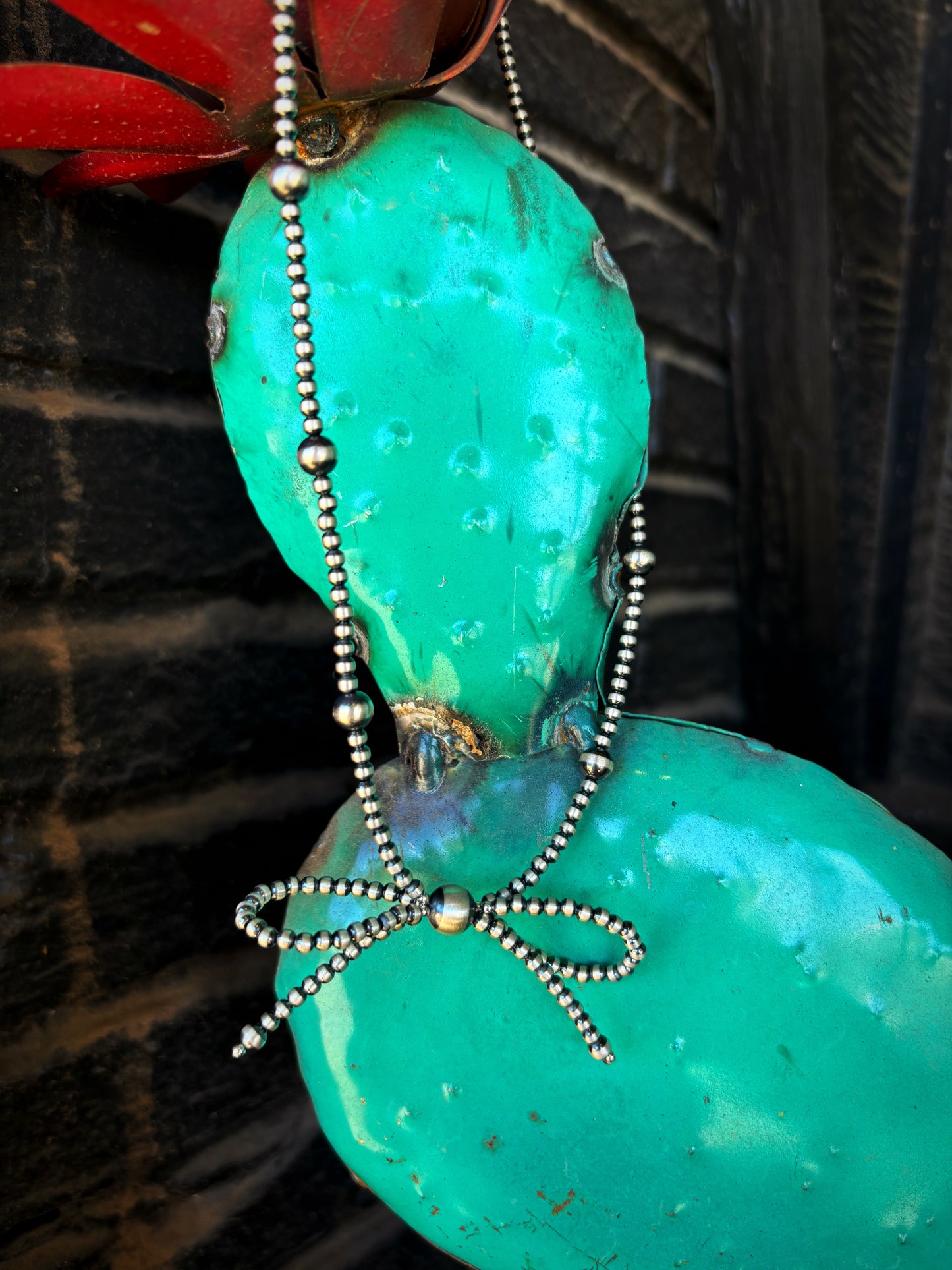 Navajo Pearl Bow Necklace