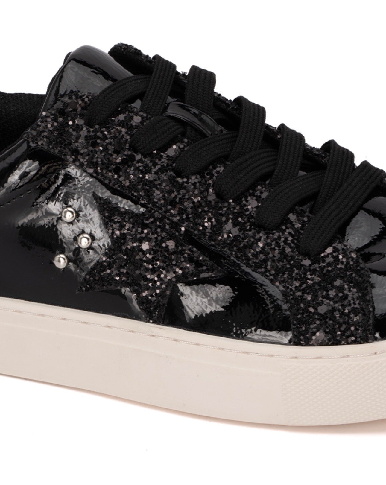 Black glitter star Corky sneakers