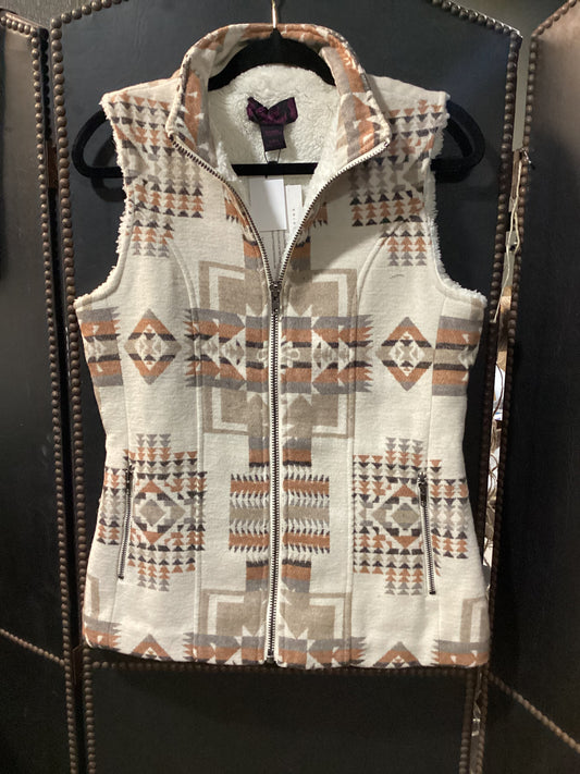 Tan Aztec Ladies Vest