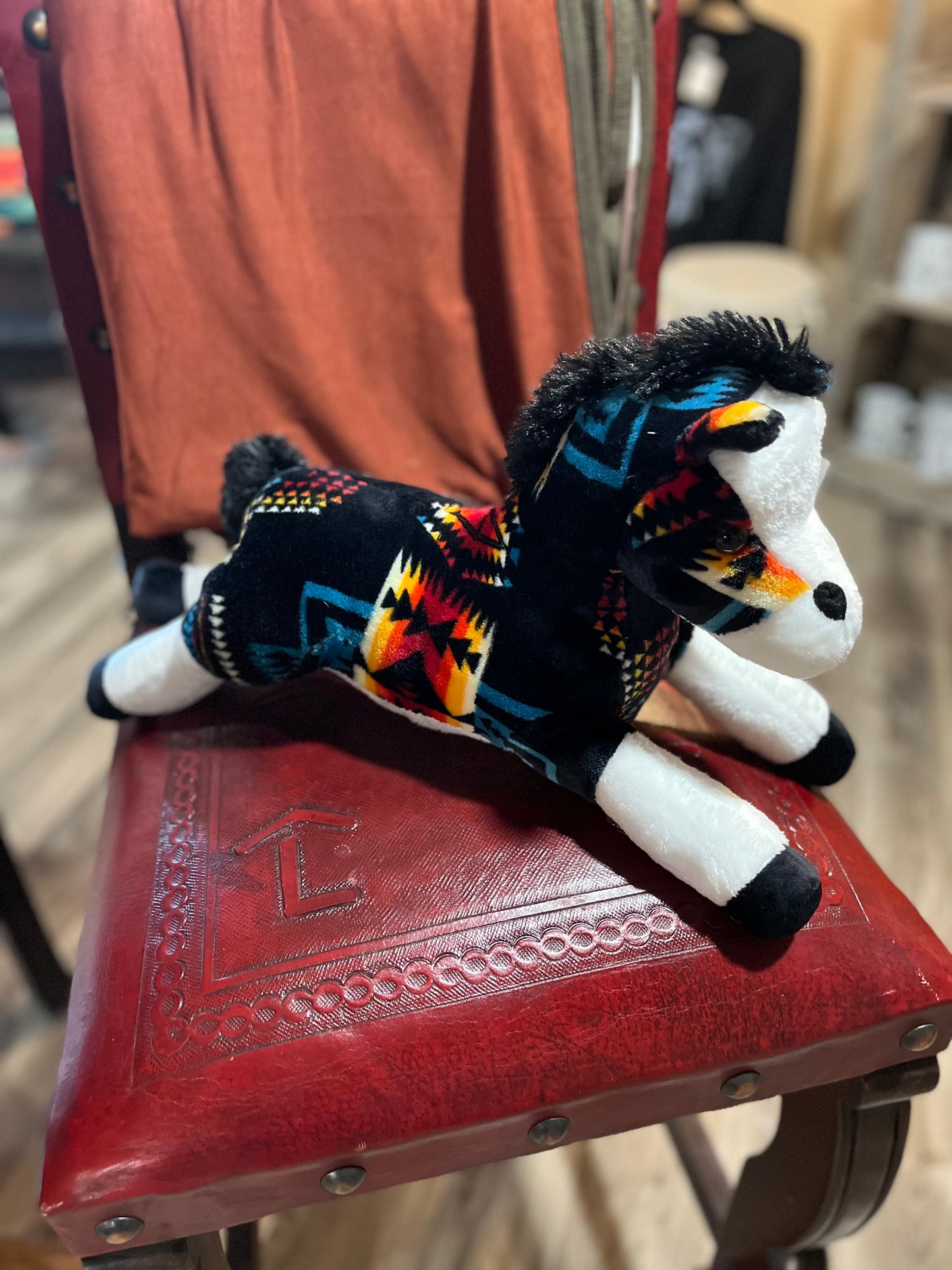 Big Aztec plush stuffed horses