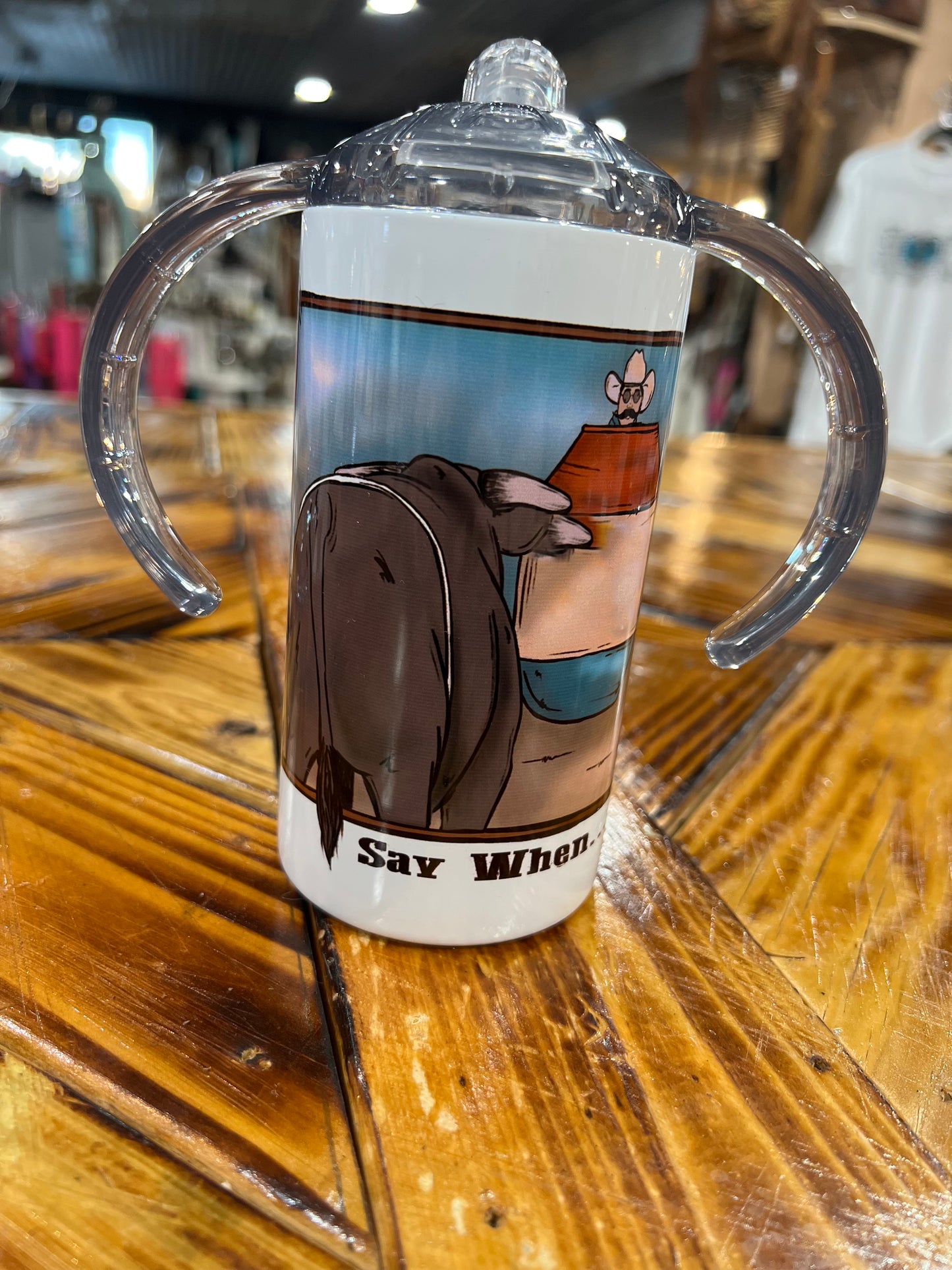 12 Oz Toddler Cowboy/Cowgirl Sippy Cup