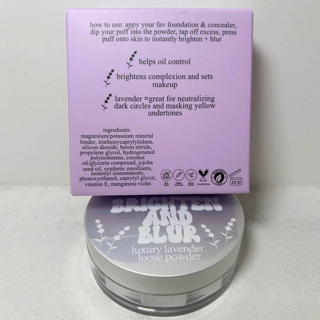 TMLL BRIGHTEN & BLUR LAVENDER SETTING POWDER