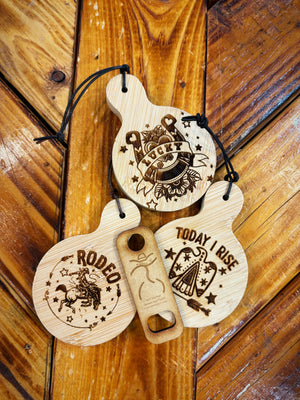 Engraved Wood Bottle Opener