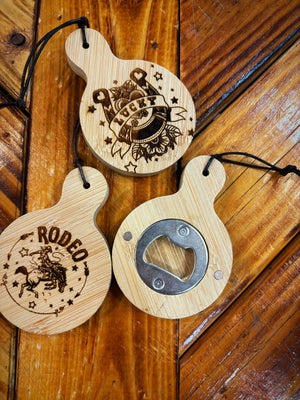 Engraved Wood Bottle Opener