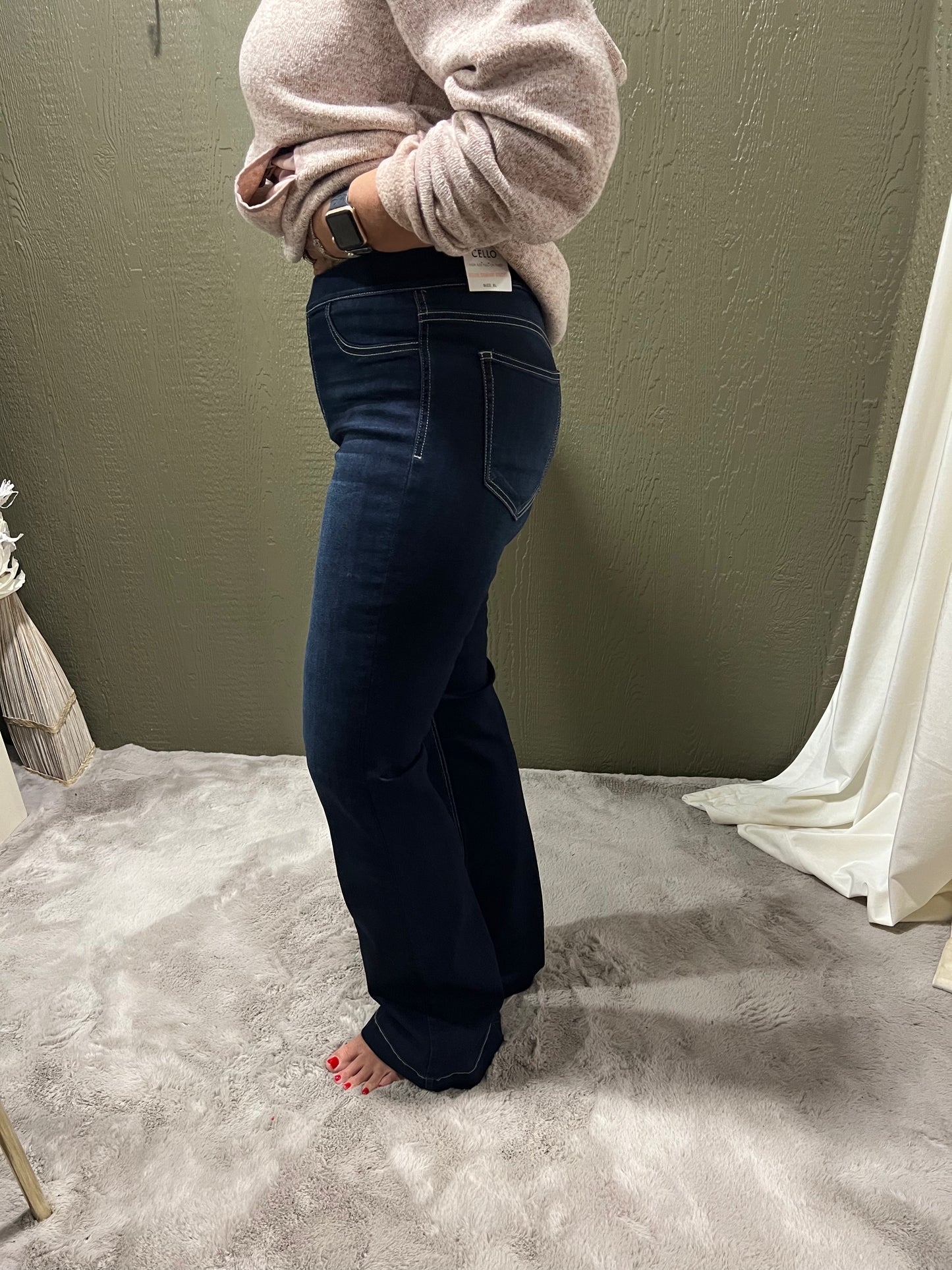 High Rise Flare Jegging Cello jeans