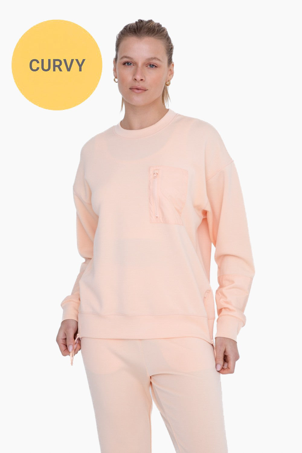 CURVY BUTTER SOFT Modal-Blend Crewneck Pullover