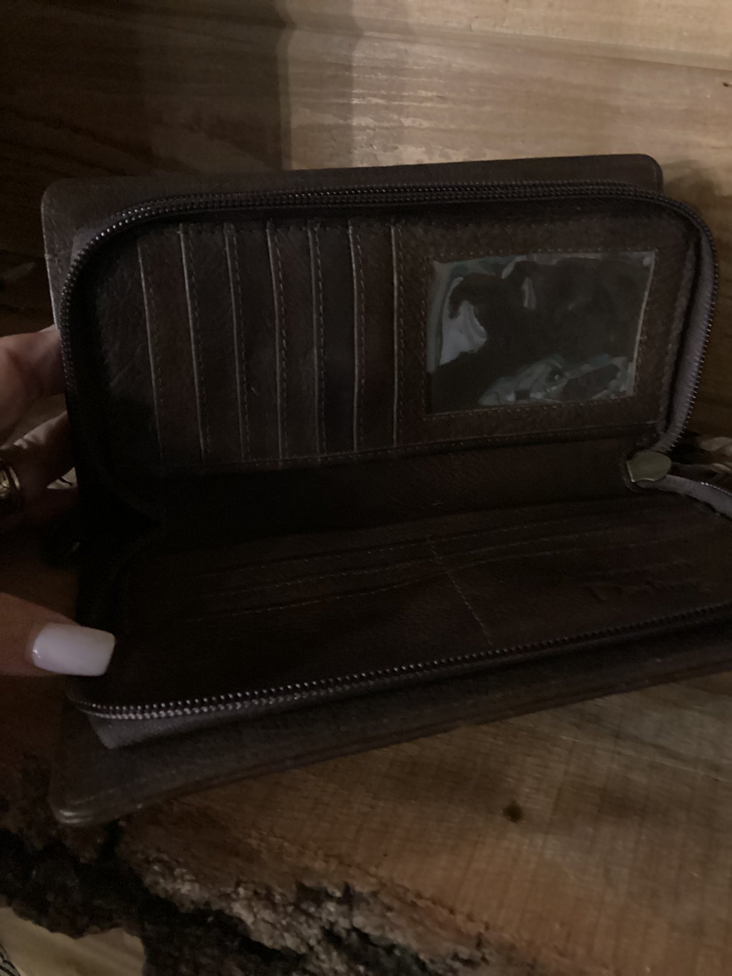 American Darling Hair-On Genuine Leather Headdress Wallet