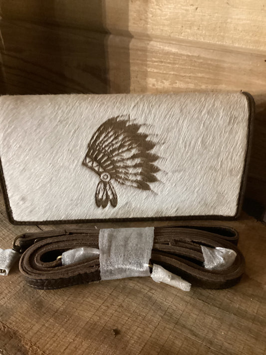 American Darling Hair-On Genuine Leather Headdress Wallet