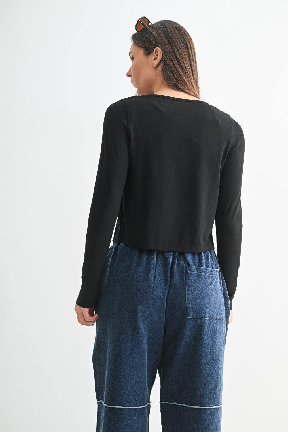 Mono b CHARMING BALLET TIE-FRONT SWEATER Cardigan