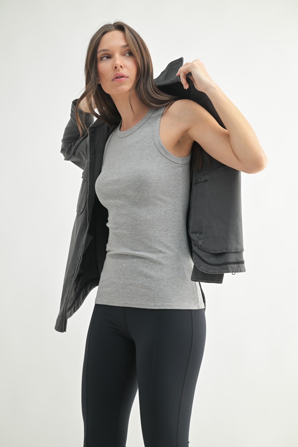 Mono b OVERSIZED COTTON BLEND SHACKET