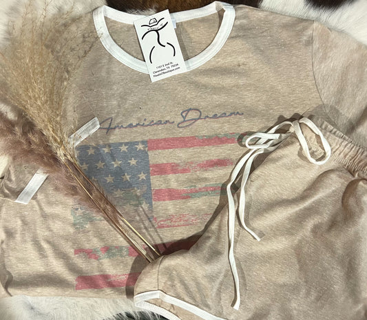 American Dream Flag lounge set