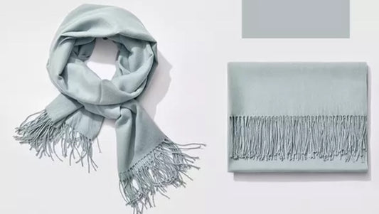 Cashmere Shawls With Soft Fringe