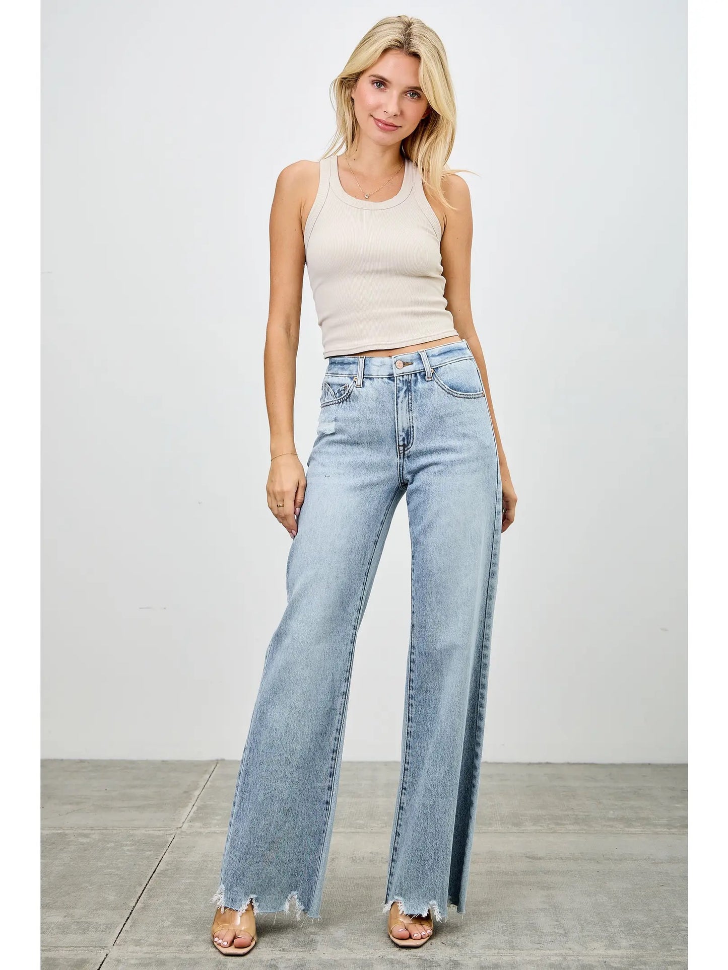 Saige HIGH Rise Wide Flare Tummy Control Rigid & Stretch
