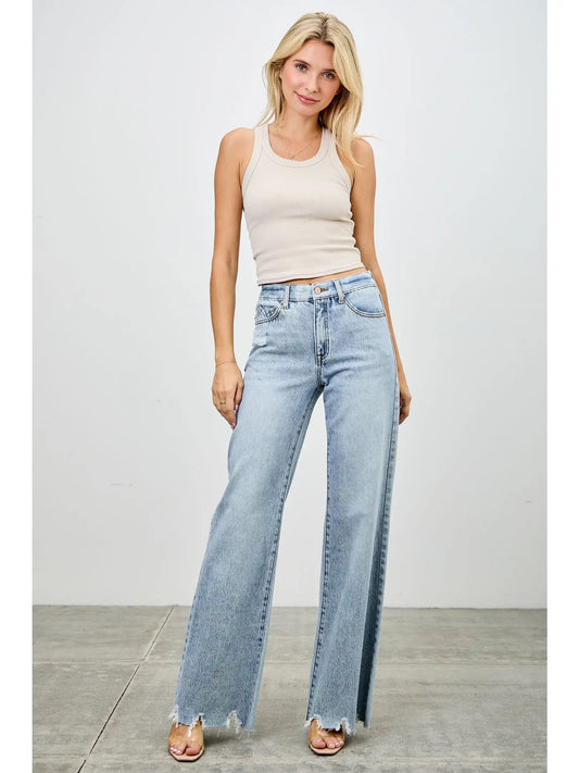 Saige HIGH Rise Wide Flare Tummy Control Rigid & Stretch
