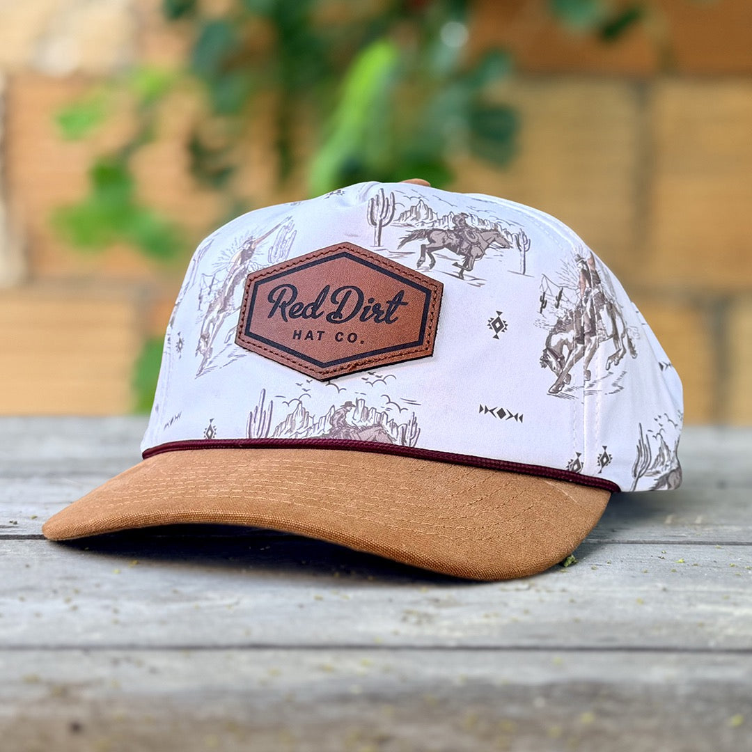 Out West (Adult) Western Print – Tan Bill Red Dirt