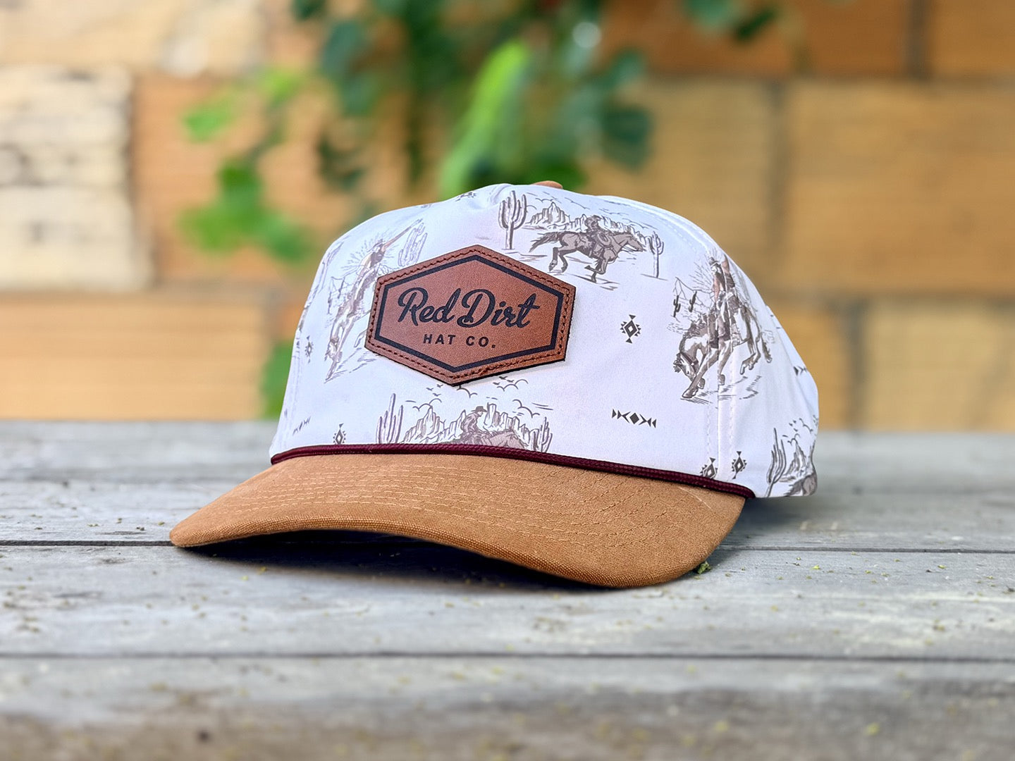 Out West (Adult) Western Print – Tan Bill Red Dirt