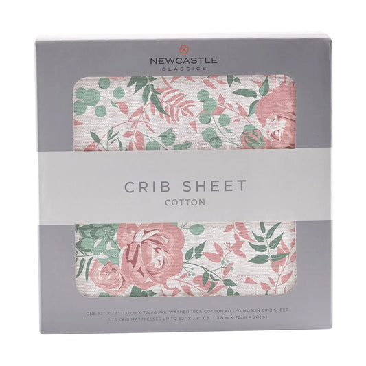 Desert Rose Cotton Muslin Crib Sheet