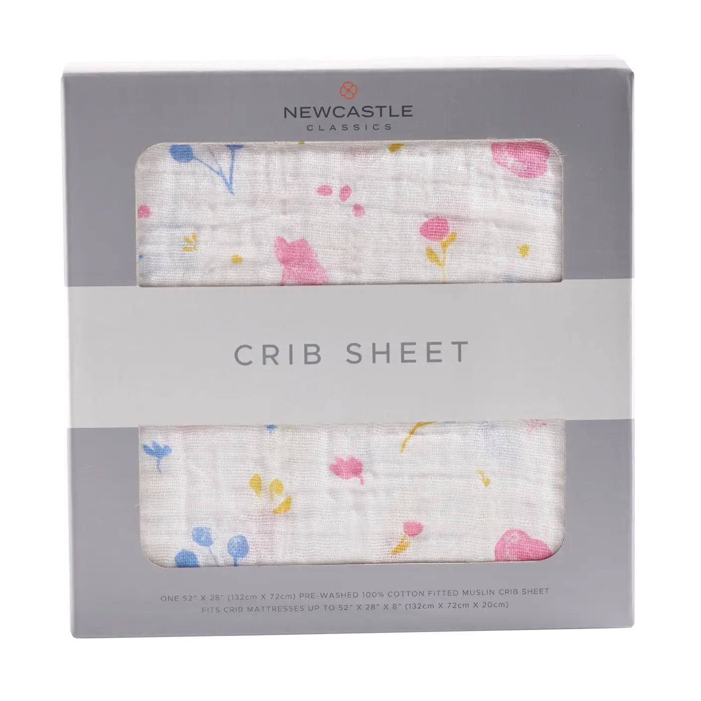 Watercolor Flower Crib Sheet