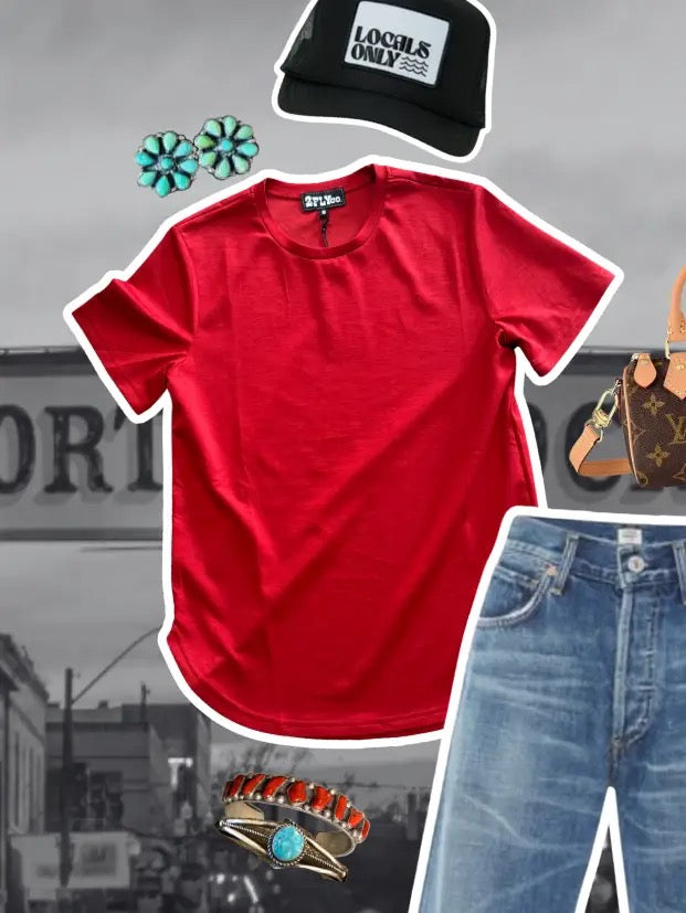 Cloud Basic Free Tee *Rojo
