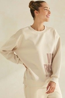 LY Women's We Rise Ultra Comfy Pullover Sweatshirt