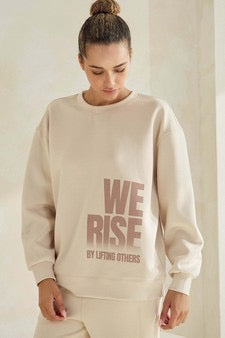 LY Women's We Rise Ultra Comfy Pullover Sweatshirt