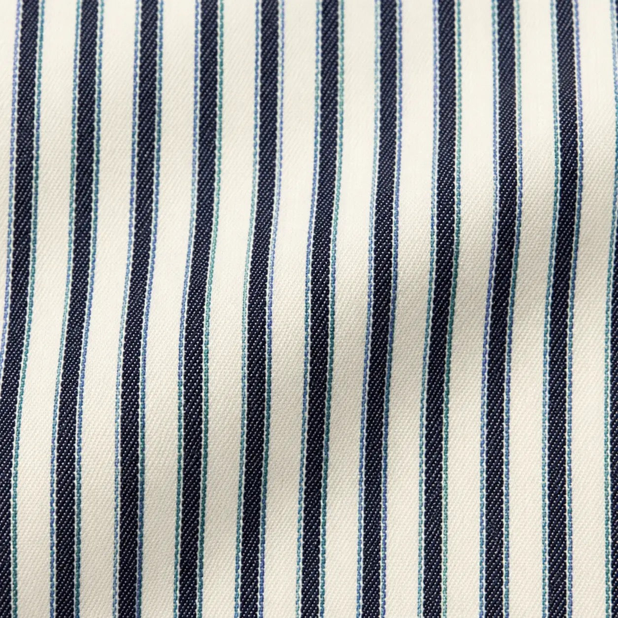 Men’S Navy White Pin Stripe Long Sleeve Cowboy Western Button Down Shirt
