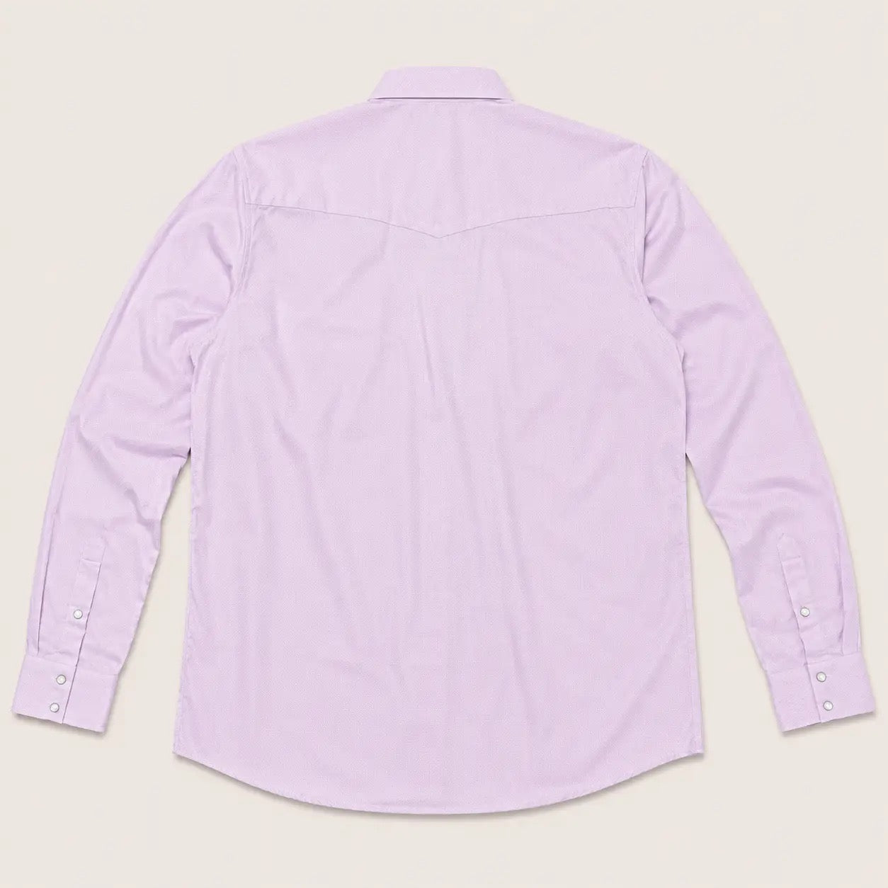 Men's Lavender Micro Check Long Sleeve Cowboy Western Shirt