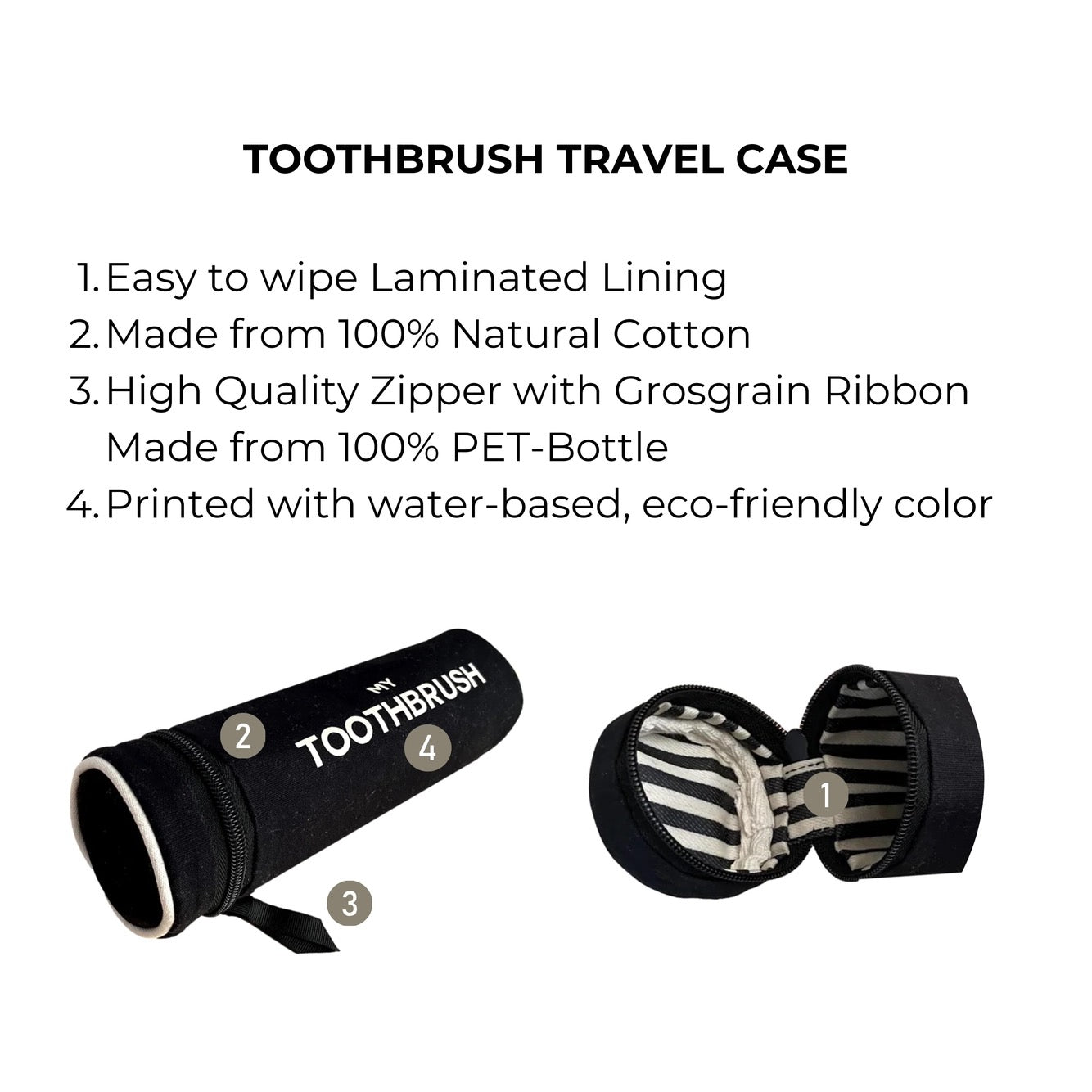 Toothbrush Travel Case – Black