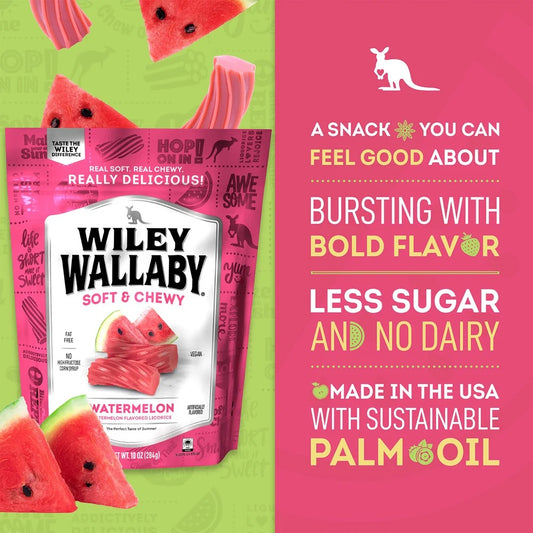 Wiley Wallaby Watermelon Licorice