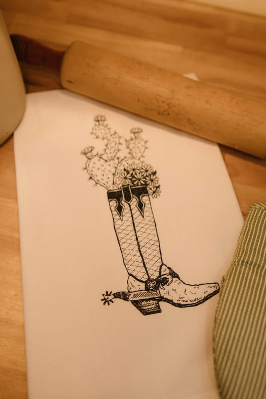THE BOOT TEA TOWEL
