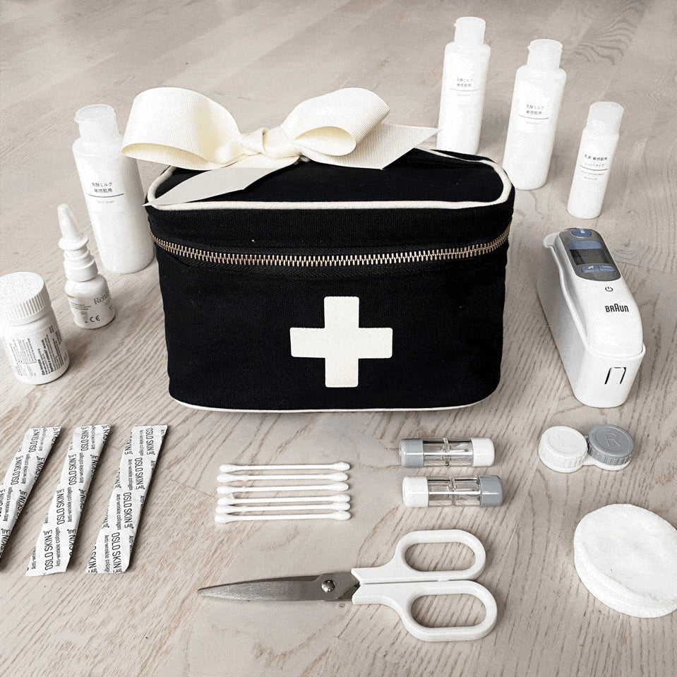 Meds and First Aid Storage Box – Black