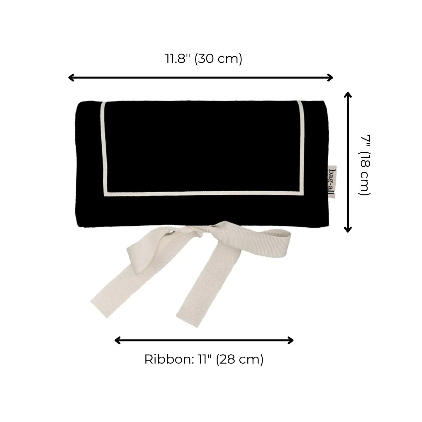 Couture Jewelry Roll, Medium – Black