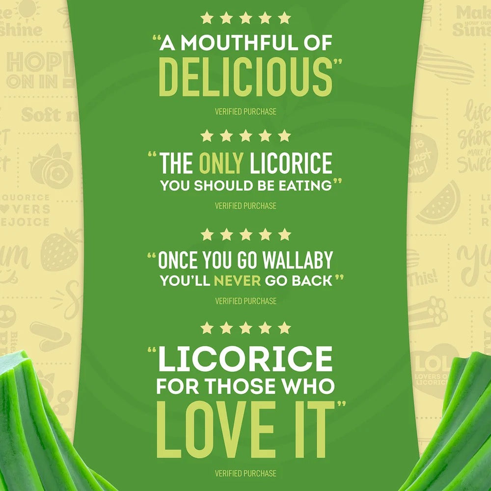Wiley Wallaby Watermelon Licorice