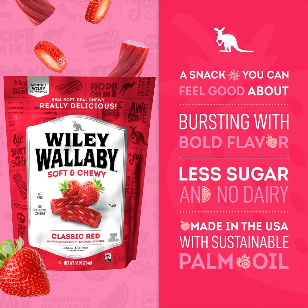 Wiley Wallaby Watermelon Licorice