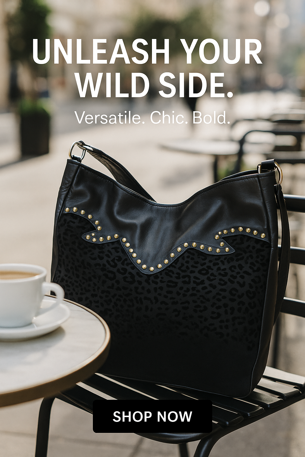 Keep it Gypsy Black Leopard Totes