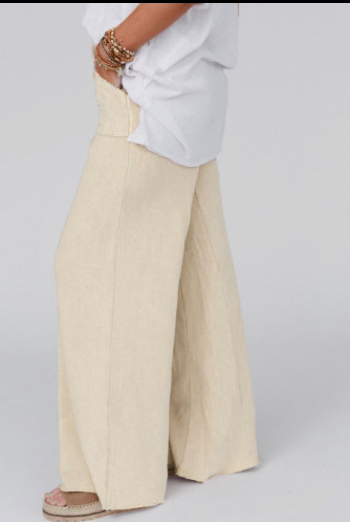 Mineral wash retro wide leg