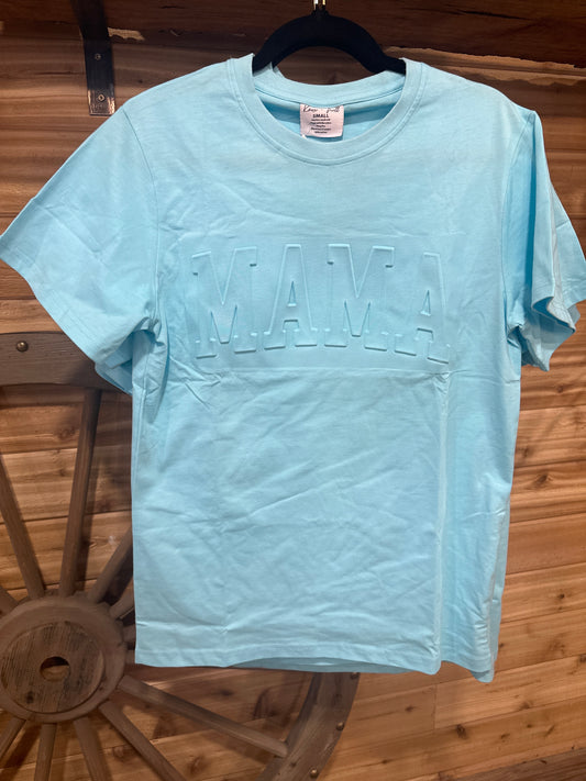 MAMA Embossed Short Sleeve Tee