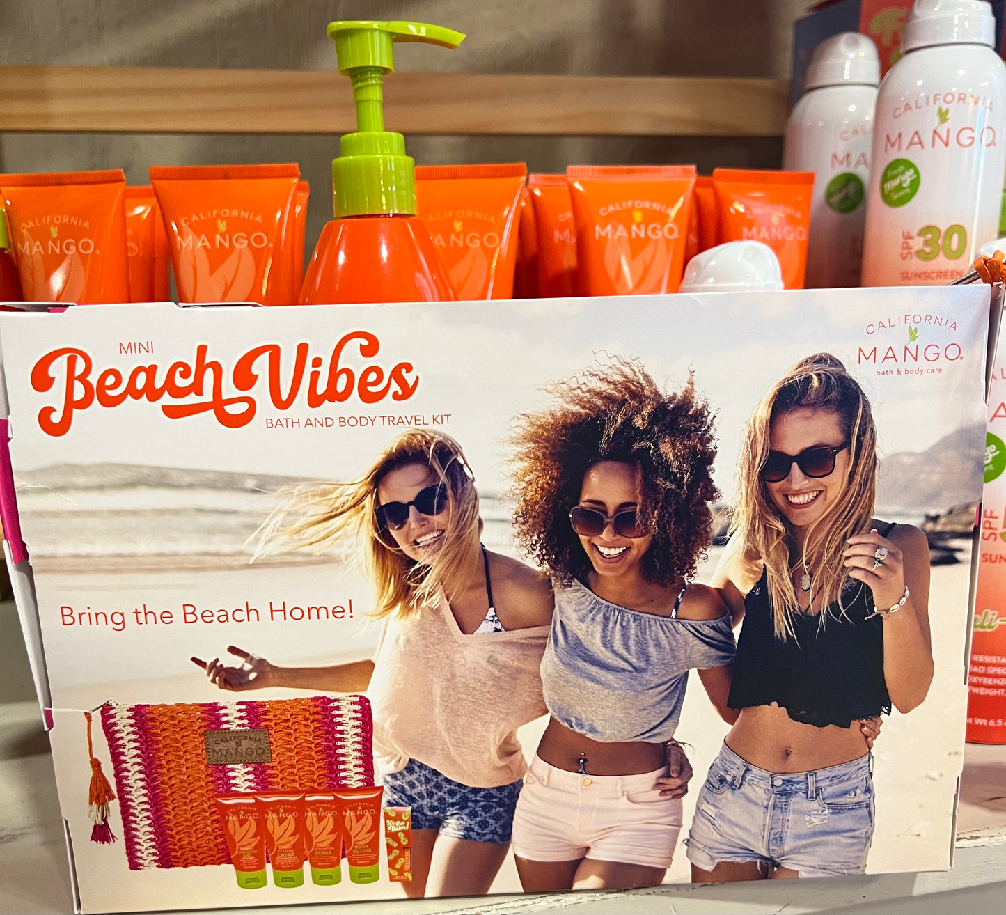 Mini beach vibes bath and body travel kit