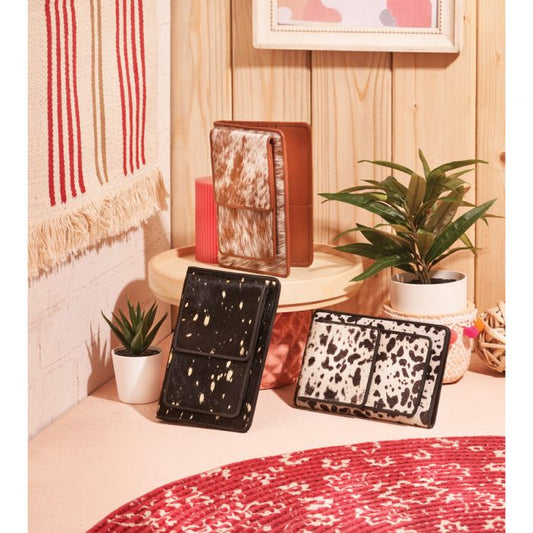 Cowhide phone wallet Myra