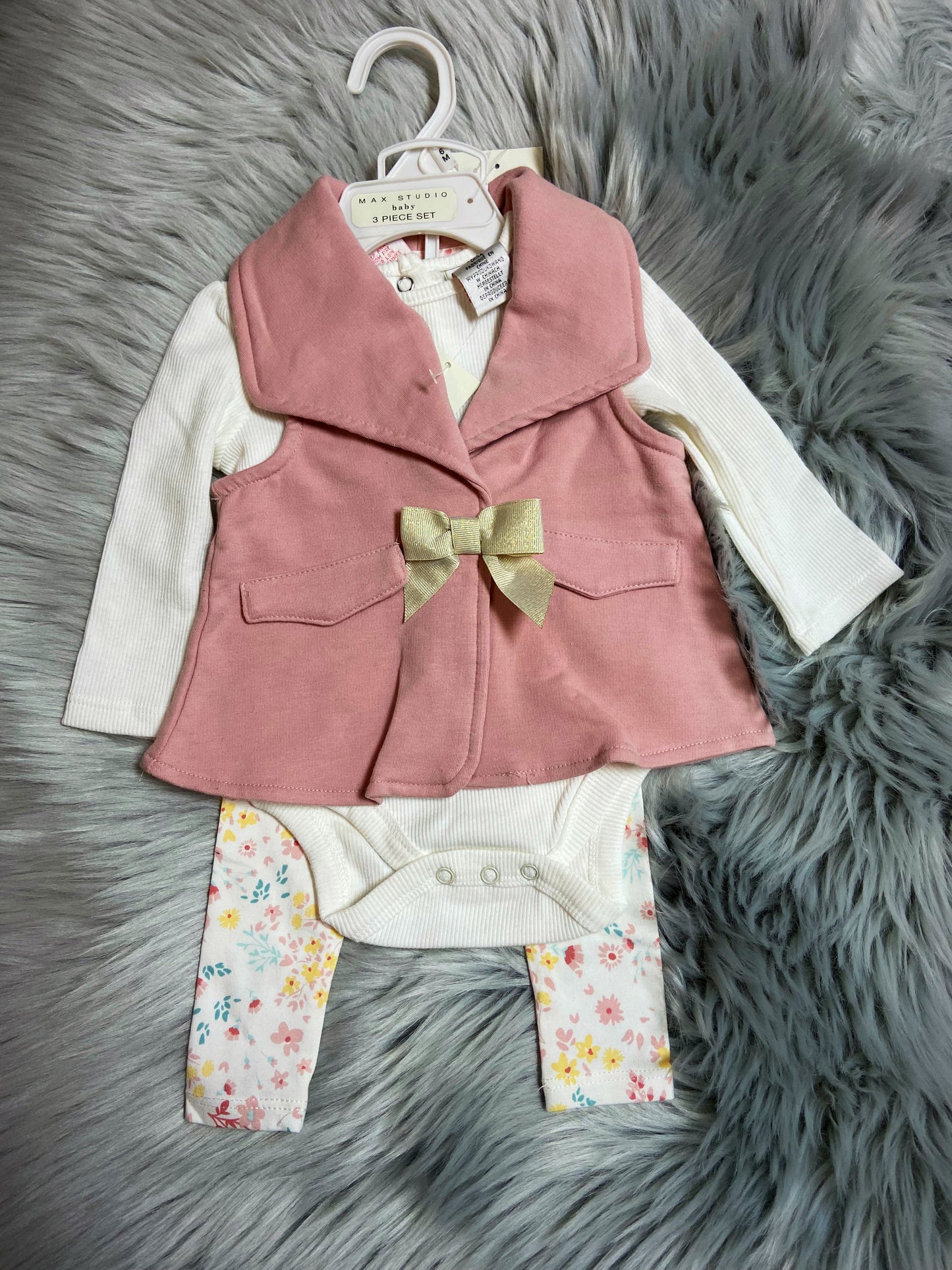 Baby girl vest 4 pc set