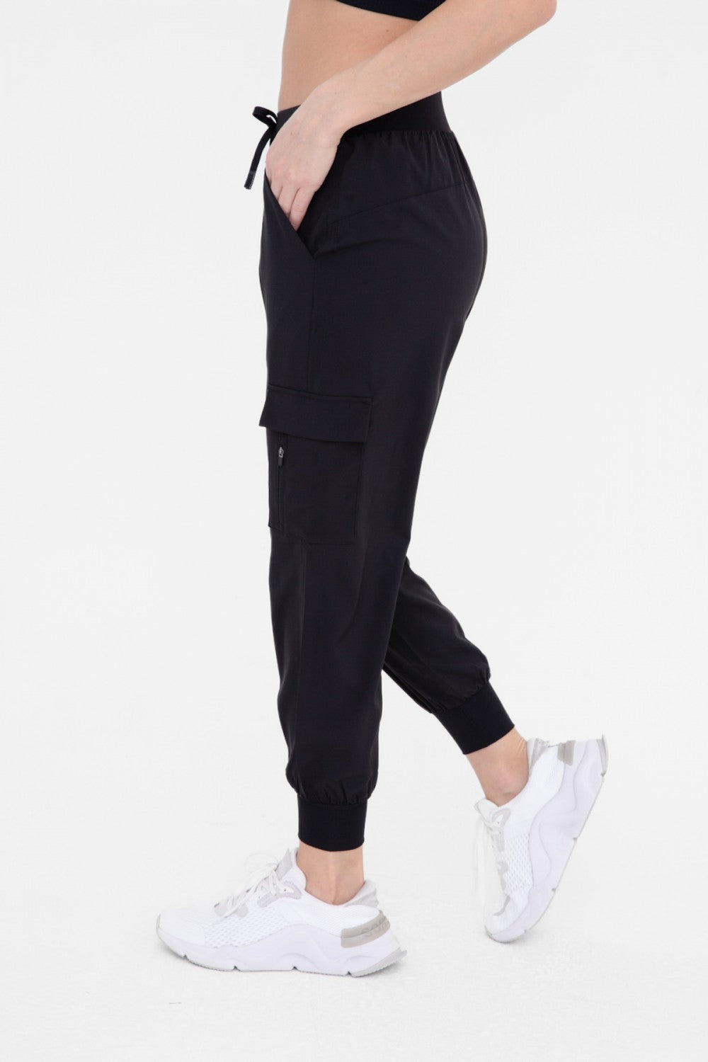 High waisted active joggers with pockets