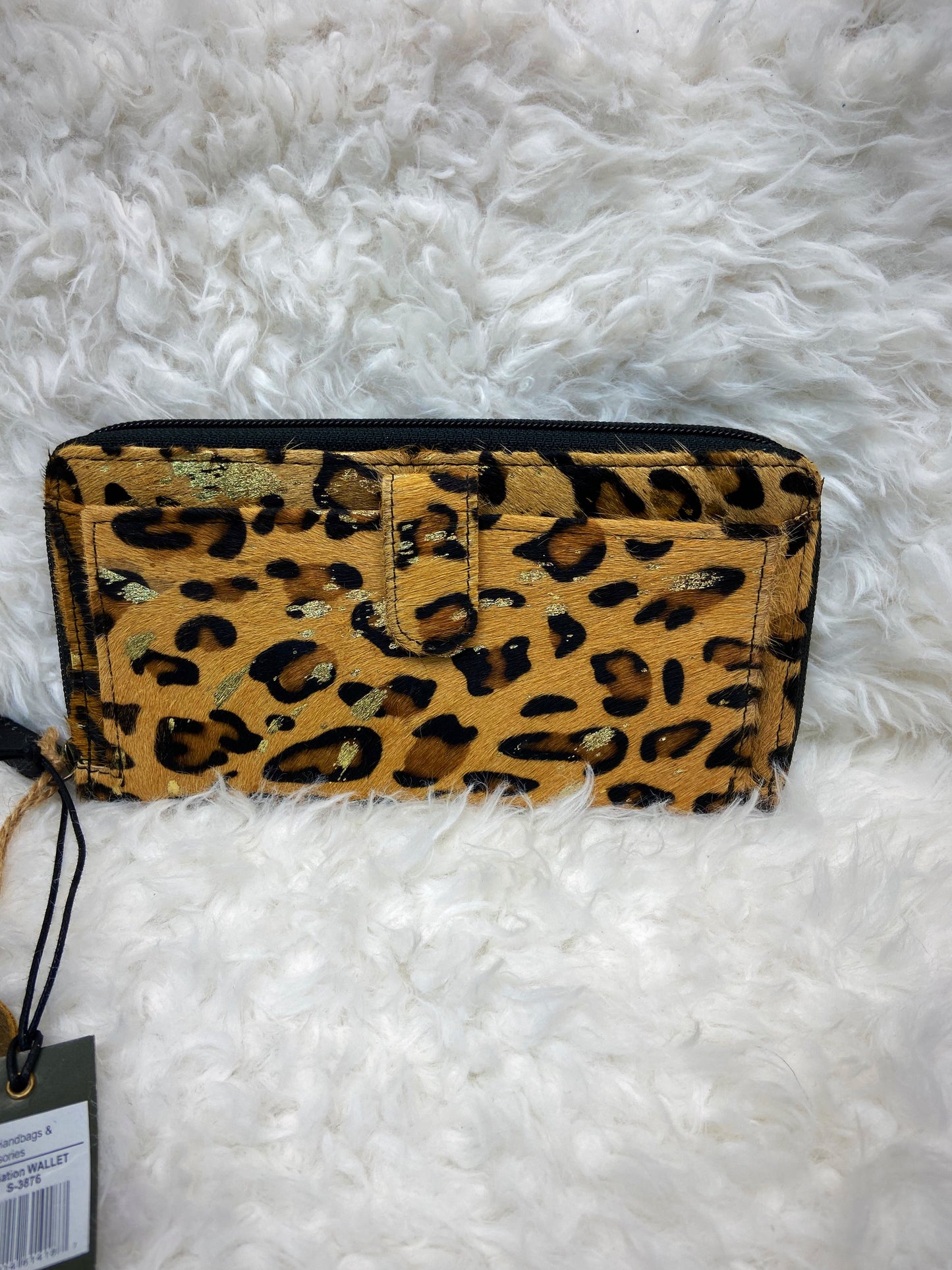 Leopard print snap Myra wallet