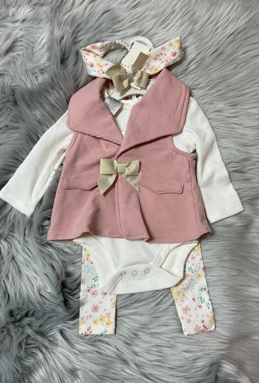 Baby girl vest 4 pc set