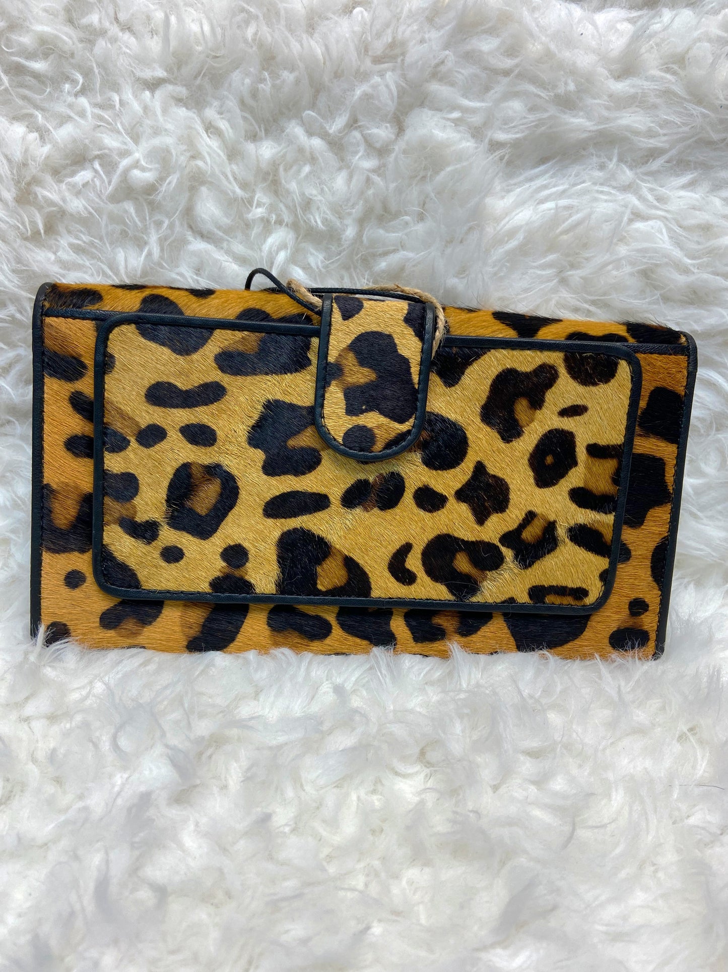 Leopard print snap Myra wallet