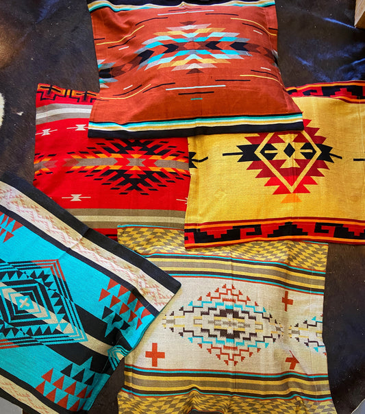 Aztec pillow shams